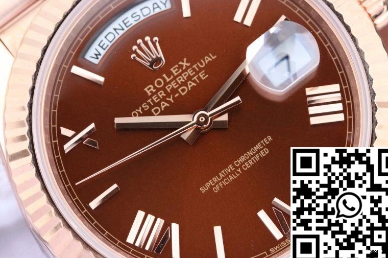 Brown Factory Rolex Date 228235 Dial Day 40mm EW 0417